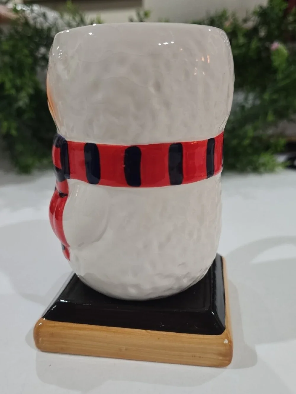 Bay Island White Snowman Mug with Red & Blue Accents Warm Your Heart 5.5